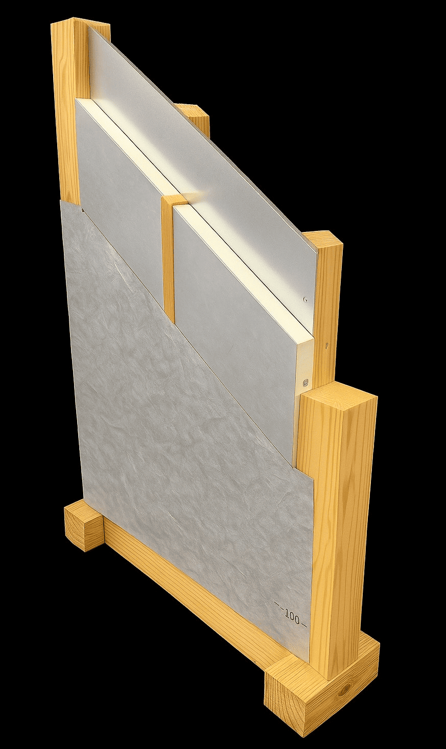 アルミ5層構造の断面CG